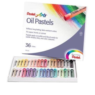 Imagem de Giz Pastel Oleoso Pentel 36 Cores PHN-36