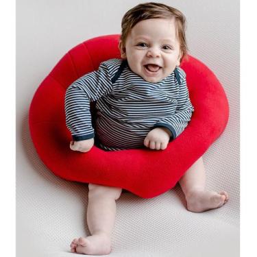 Imagem de Assento e Almofada de Apoio para Bebê Puff Menino Confort  - Amora Bab