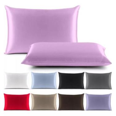 Imagem de Kit 18 Fronhas de Cetim Anti Frizz Luxo ( 9 pares ) 65 x 50 - LD Confe