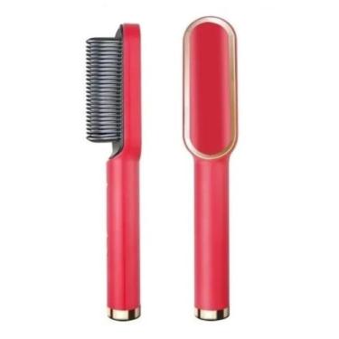 Imagem de Escova Portátil De Cabelo Pente Elétrico Cerâmico Alisamento - SHAWN S