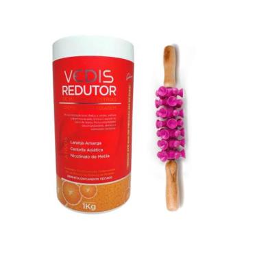 Imagem de Kit Redutor Medidas Nicotinato Vedis Massagem Modeladora