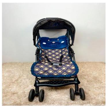 Imagem de Capa para Carrinho de Bebê com Almofadinha 02 Peças Diversas Cores - M