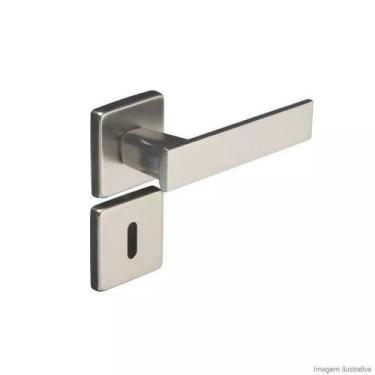 Imagem de Fechadura Interna Aço Zamac Quadra com Roseta Pado