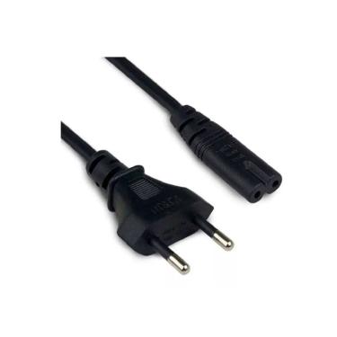 Imagem de Cabo De Força 2 Metros Bipolar Tv Monitor Ps3 Ps4 1,80 mts
