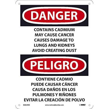 Imagem de NMC ESD29RB National Marker Container Sign (PPE, Waste, etc.) 35,5 cm x 25,4 cm, plástico rígido
