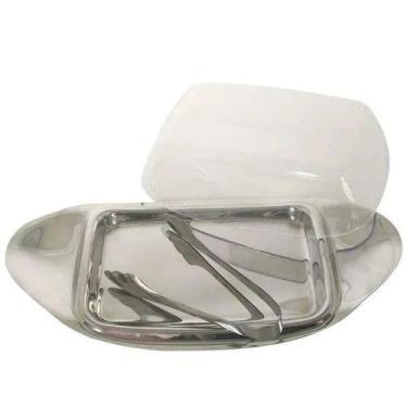 Imagem de Porta Mantegueira De Inox Com Tampa Acrilico  - golden