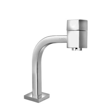 Imagem de Torneira Quadrada Link Lavabo Para Banheiro 90º Bica Baixa - Furkin