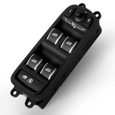 Imagem de Interruptor de vidro elétrico compatível com Volvo 2007-2016 S80/2008-2010 V70/2008-2016 XC70 substituição de controle de interruptor de janela elétrica para carro para 31453232 31376495