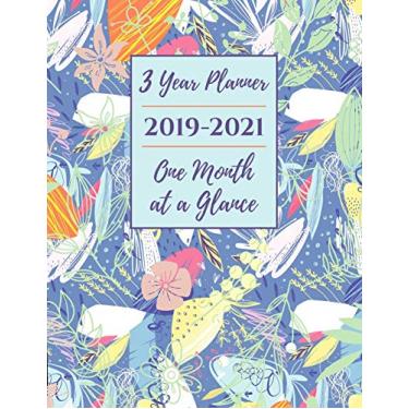 Imagem de 3 Year Planner 2019-2021 One Month at a Glance: Big Monthly Schedule Organizer - Agenda for 3 Years, Month Per Page Calendar, Appointment Gift Notebook. Letter Size: 8.5 X 11 Inch; 21.59 X 27.94 CM