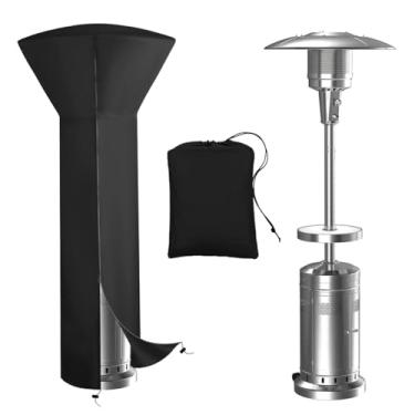 Imagem de Vailge capas de aquecedor de pátio com zíper e bolsa de armazenamento, resistente 600d oxford capa de aquecedor externo à prova d'água resistente ao vento, à prova de poeira, resistente a UV