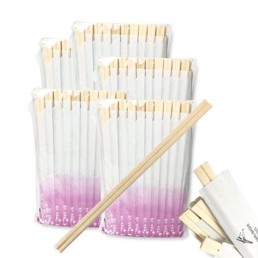 Imagem de Hashi de madeira 80 unid sache aberto, descartavel para festas e confr