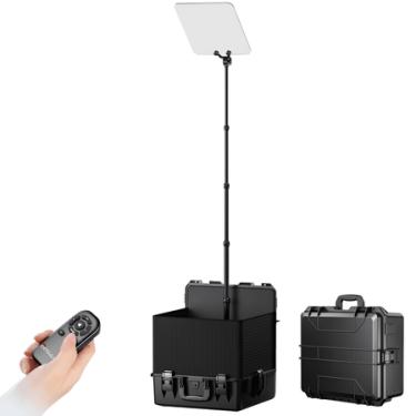 Imagem de Teleprompter Portátil de Conferência Desview TP300 com Monitor 19" HDMI SDI Auto Reversível