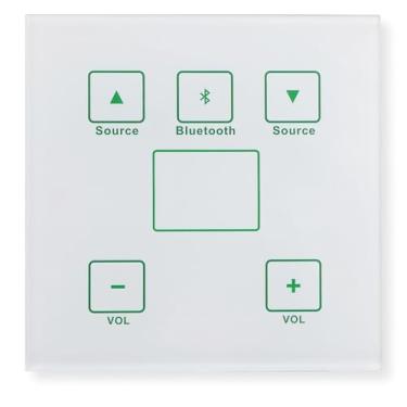 Imagem de CMX Audio PA-4500SV Controlador de parede; para uso exclusivo com amplificador da série PA-4500MX; caixa traseira à prova d'água ABS; comunicação através de cabo CAT6 até 999 m; controle de botão de