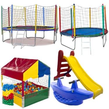 Imagem de Cama Elástica Pula Pula 3,05m Grande Resistente Pula Pula 2,30m Piscin