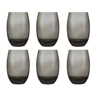 Imagem de Jogo 6 Copo Long Drink 465 Ml S M Aruba Cinza - NADIR FIGUEREDO, Cinza