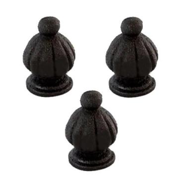 Imagem de Kit 3 Pinha Ferro Fundido N13 Para Grade Sacada Muro 5X3Cm - FUNDIÇÃO 