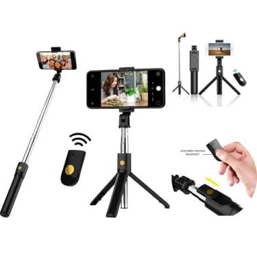 Imagem de Tripé Bastão Selfie Bluetooth 360 Graus Para Celular Android iPhone - 