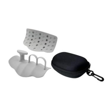 Imagem de menolana 2pcs Levantamento de peso Proteção manual para adultos sem deslize Greias portáteis de ginástica portáteis barras de barra para calistenia, Cinza