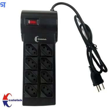 Imagem de Filtro De Linha Com 8 Tomadas FL-82BK clk