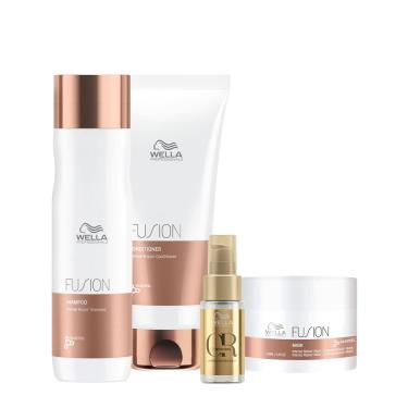 Imagem de Kit Wella Professionals Fusion Reflections Home Care Oil 30 (4 produtos)