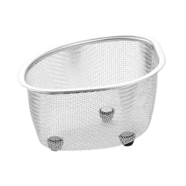 Imagem de Ｂｅｓｇａ Sia Mesh Malhas Titular Fruta Catcher de alimentos Reutilizável Fácil de limpar Filtro de resíduos Rack de drenagem da rede para vegetais de macarrão, Pequeno