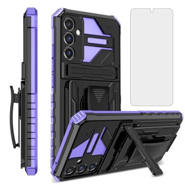 Imagem de Capa de celular para Samsung Galaxy S24 Plus S24+ 5G com protetor de tela, clipe de cinto, suporte híbrido, resistente, resistente, de grau militar, capa protetora S24Plus 24S + S 24, 24+, mulheres