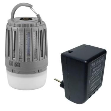 Imagem de Kit luminaria mata inseto recarr + repelente eletro - VONDER