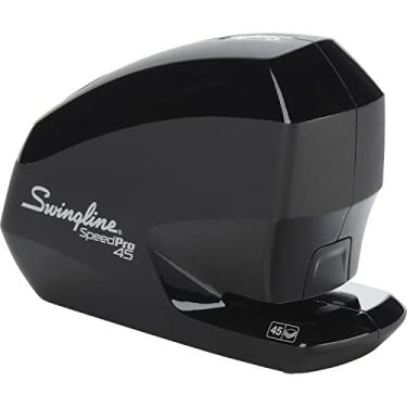 Imagem de Swingline Grampeador elétrico, pacote econômico Speed Pro 45, tira completa, capacidade para 45 folhas, inclui grampos Speed Pro 45 de alta capacidade, removedor de grampos (42141)
