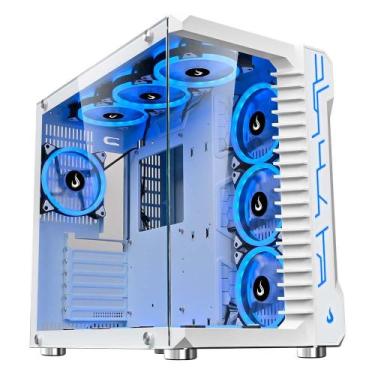 Imagem de Gabinete Gamer Rise Mode Galaxy Glass, Mid Tower, ATX, Lateral e Front