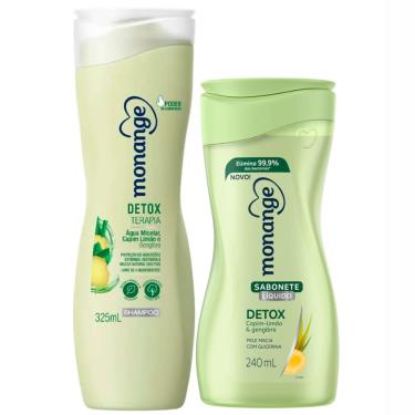Imagem de Shampoo Monange Detox + Sabonete Líquido Capim Limão e Gengibre