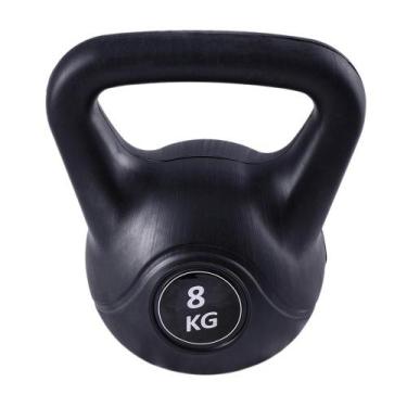 Imagem de Kettlebell Black Cimento Ahead Sport 8 kg Preto Treino Funcional - Ahe