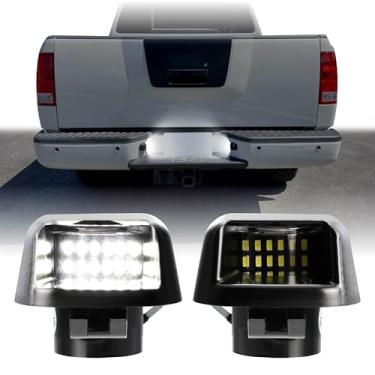 Imagem de USR 07-15 A60 Luz de matrícula de caminhonete – Par de lâmpadas de placa (esquerda + direita) - Compatível com caminhonetes Nissan Titan 2007-2015 / Armada SUV 2008-2016 todos os modelos (LED branco