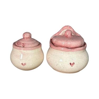 Imagem de Açúcareiro e Saleiro Decorados Pintados á Mão Para Cozinha