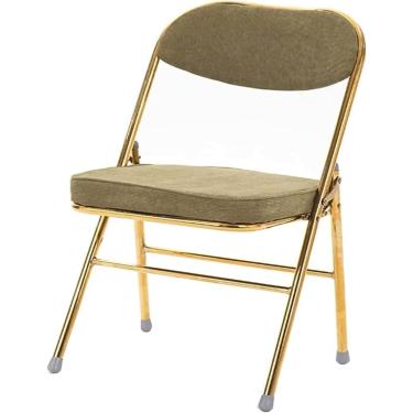 Imagem de Cadeira De Escritório Cadeira De Mesa Estofada Cadeira Dobrável Com Tecido De Veludo Cotelê Assento De Jantar Acolchoado Para Cozinha Quarto Escritório Reunião Cadeira De Evento, Gd, B