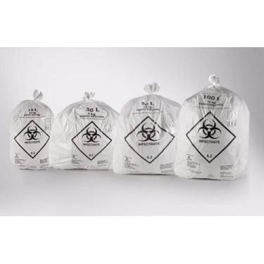 Imagem de Saco de Lixo Infectante 50L Branco - Médico e Hospital - Higipack