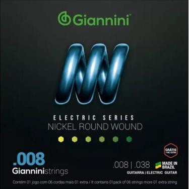 Imagem de Jogo Cordas Guitarra Giannini Electric .008 - Giannini S/A