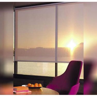 Imagem de Persiana Rolo Screen Branca Off-White 100 Cm (Largura) x 260 Cm (Altur