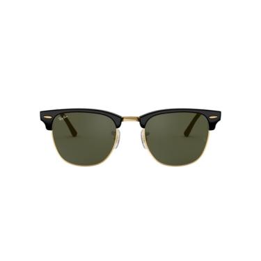 Imagem de Óculos de Sol Ray-Ban Clubmaster RB 3016 Verde e Preto/Dourado 49