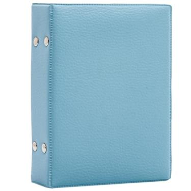 Imagem de Álbum Para Fotos 10x15/120 Fotos Couro Colorido Ou Glitter Escolha Seu Album Preferido (AZUL BEBÊ)