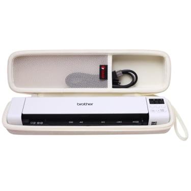 Imagem de XANAD Capa rígida para Brother DS-640 / DS-740D / DS-940DW /DS-720D/Doxie Go SE Scanner de documentos móveis duplex (creme) - interno: 32,5 x 7,1 x 5,3 cm