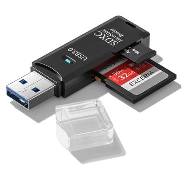 Imagem de Leitor de cartão SD USB 3.0 para PC, adaptador micro SD para USB, leitor de cartão para câmera, leitor de cartão de memória, leitor de cartão Wansurs para laptop (1 unidade USB 3.0)
