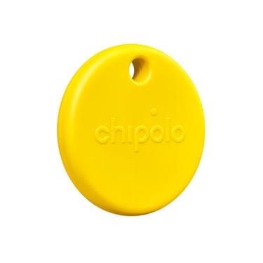 Imagem de Rastreador POP Chipolo - Localizador de chaves, rastreador Bluetooth para chaves, localizador de itens, Chamar celular, funciona com o Apple Find My ou o Find My Device do Google (Amarelo)