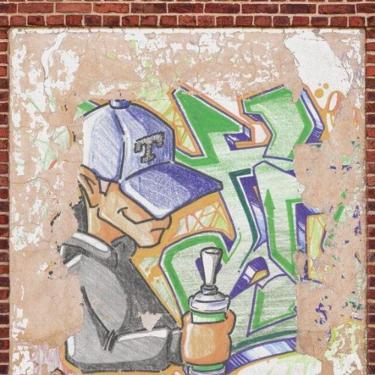 Imagem de Painel De Parede The Wall 2 Tijolo Colorido 392411