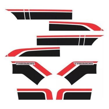 Imagem de Kit Adesivo Faixa Lateral E Capo Ford Ranger Tremor 2021