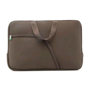 Imagem de Capa Case Protetora para Notebook Marrom 17,3 Polegadas, Design Curvo com Zíper, Alça de Transporte reforçada, Impermeável e Anti-Impacto (17) - MGA STORE