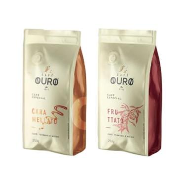Imagem de Café Ouro Torrado e Moído Kit Com 01 Caramellato 250g e 01 Fruttato 250g