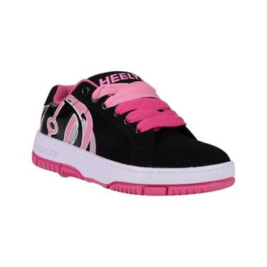 Imagem de HEELYS Sapato de salto com rodas para meninos Kolect Prints (criança pequena/adulto), Preto/Rosa Claro/Pnk, 13 Little Kid