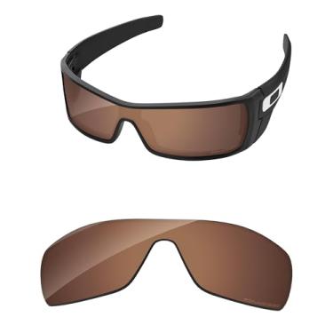 Imagem de PapaViva Lentes de substituição para óculos de sol Oakley Batwolf OO9101 27 mm marrom cobre polarizado
