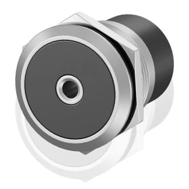 Imagem de Poyiccot Adaptador de montagem em painel de parafuso de 3,5 mm, conector de montagem em painel fêmea TRS de 3,5 mm TRS de 1/20.3 cm, conector fixo rosqueado para porta de áudio de laptop, 1 peça