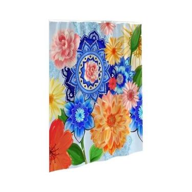 Imagem de Cortina De Chuveiro De Poliéster Com Estampa Digital 3D À Prova D'água